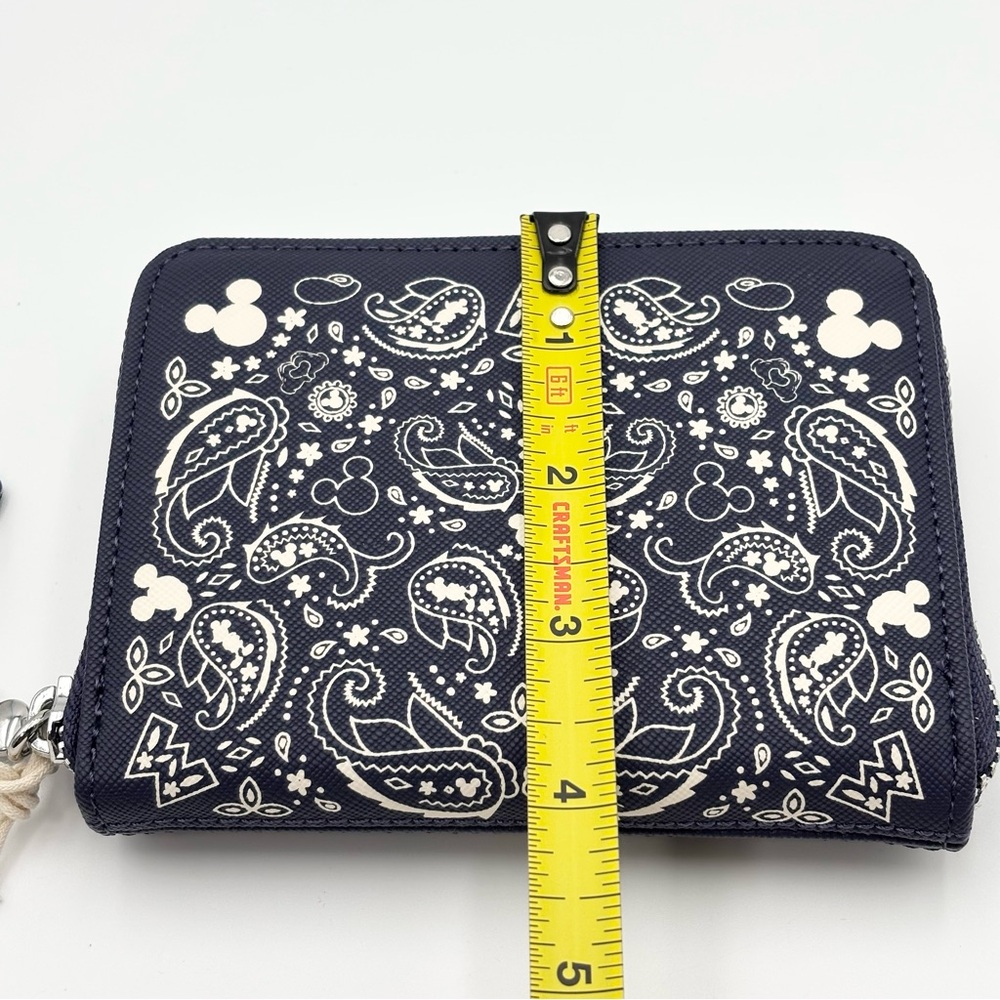 Loungefly Disney Navy Paisley Mickey Mouse
Zip-Around Wallet - Picture 7 of 9